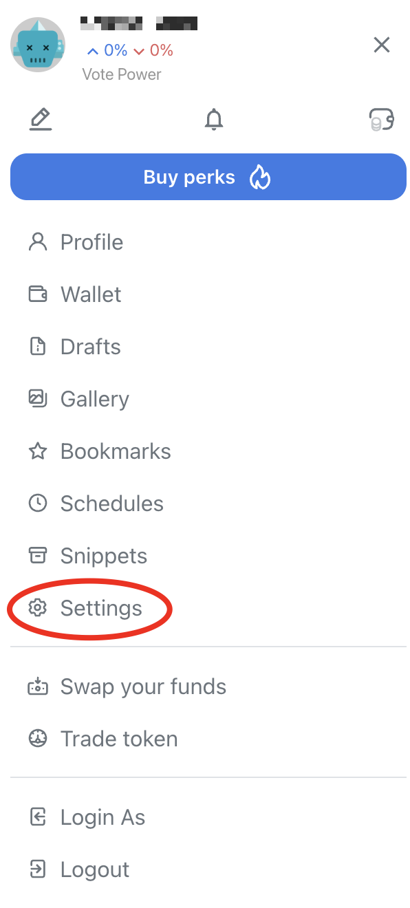 Settings