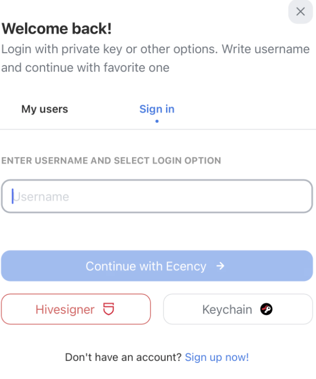 Login with Keychain
