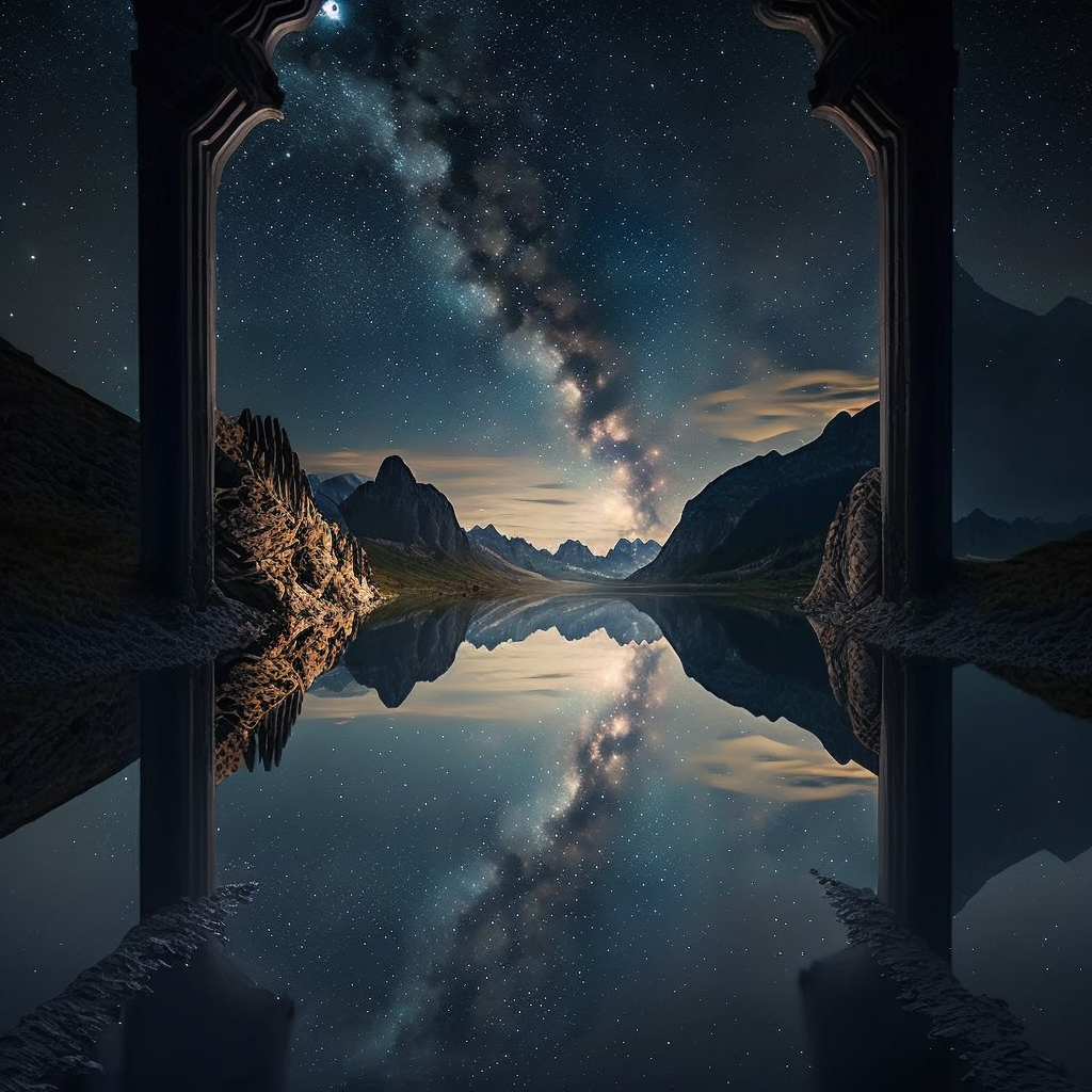 Ed_Privat_A_nightsky_that_looks_heavenlike_with_a_passageway_le_83e6a770-7f31-4fe5-9b3b-91e0df8b21cc.png
