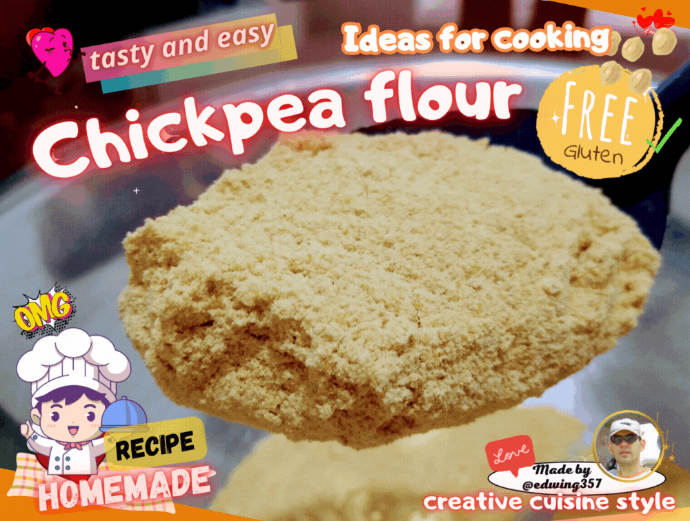 separador paso …
Payout: 0.000 HBDChickpea flour (gluten free) / Ideas for cooking with love
2024-08-29 23:57___ ![Chickpea flour.gif
