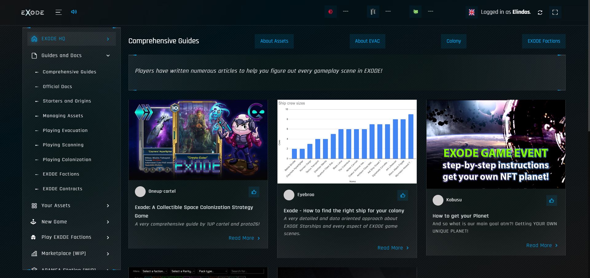 EXODE Community has written many in-depth articles about playable content of 2325!