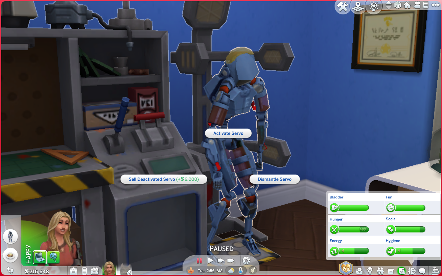 Done building Servo, it's time to activate. 