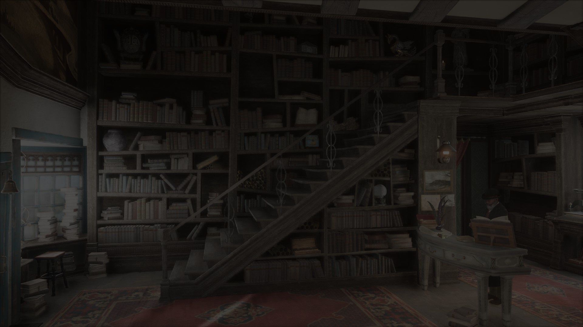 Tomes and Scrolls hidden staircase Hogwarts Legacy Hogsmeade.jpg