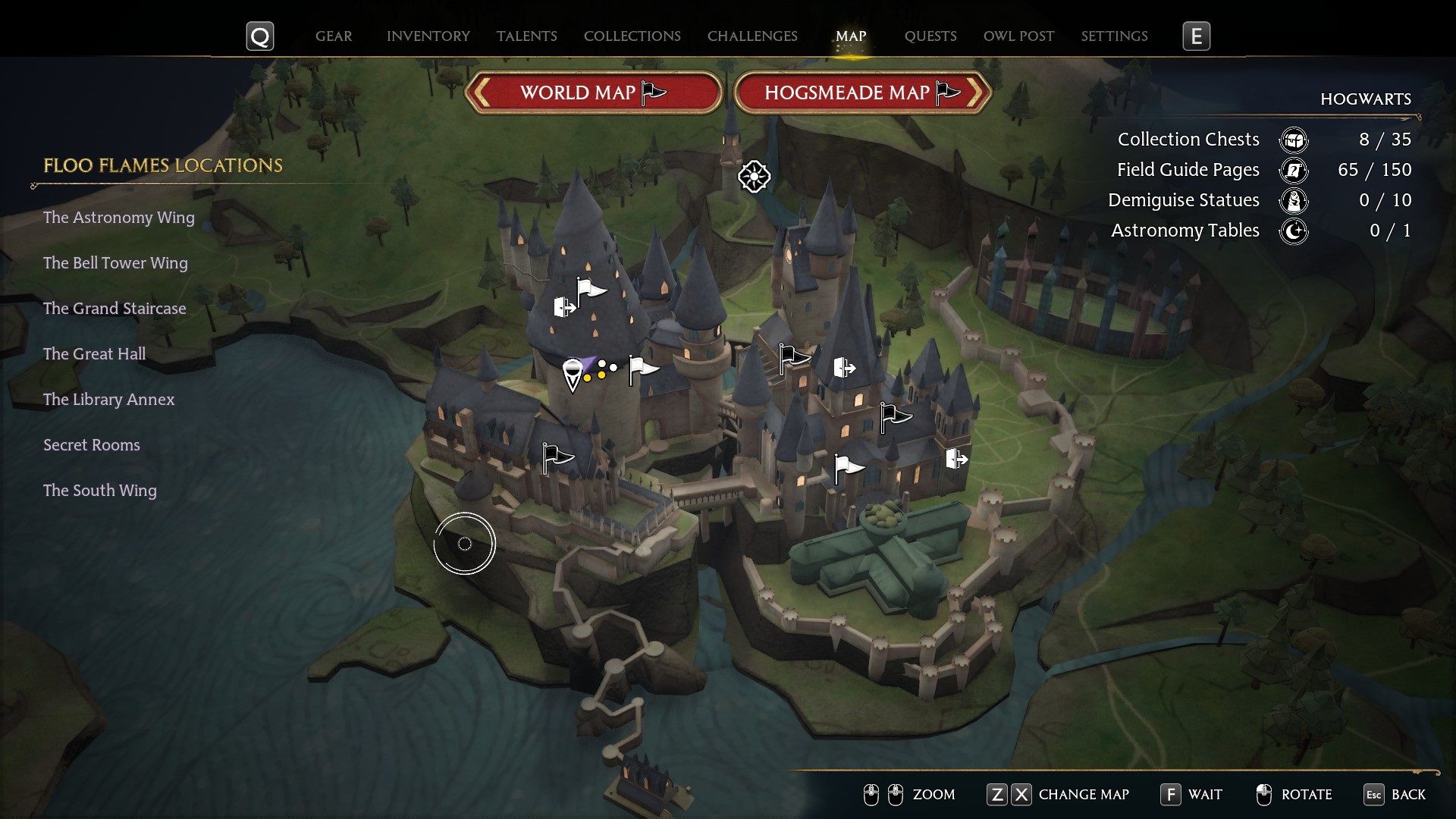 overview of Hogwarts castle map Hogwarts Legacy.jpg
