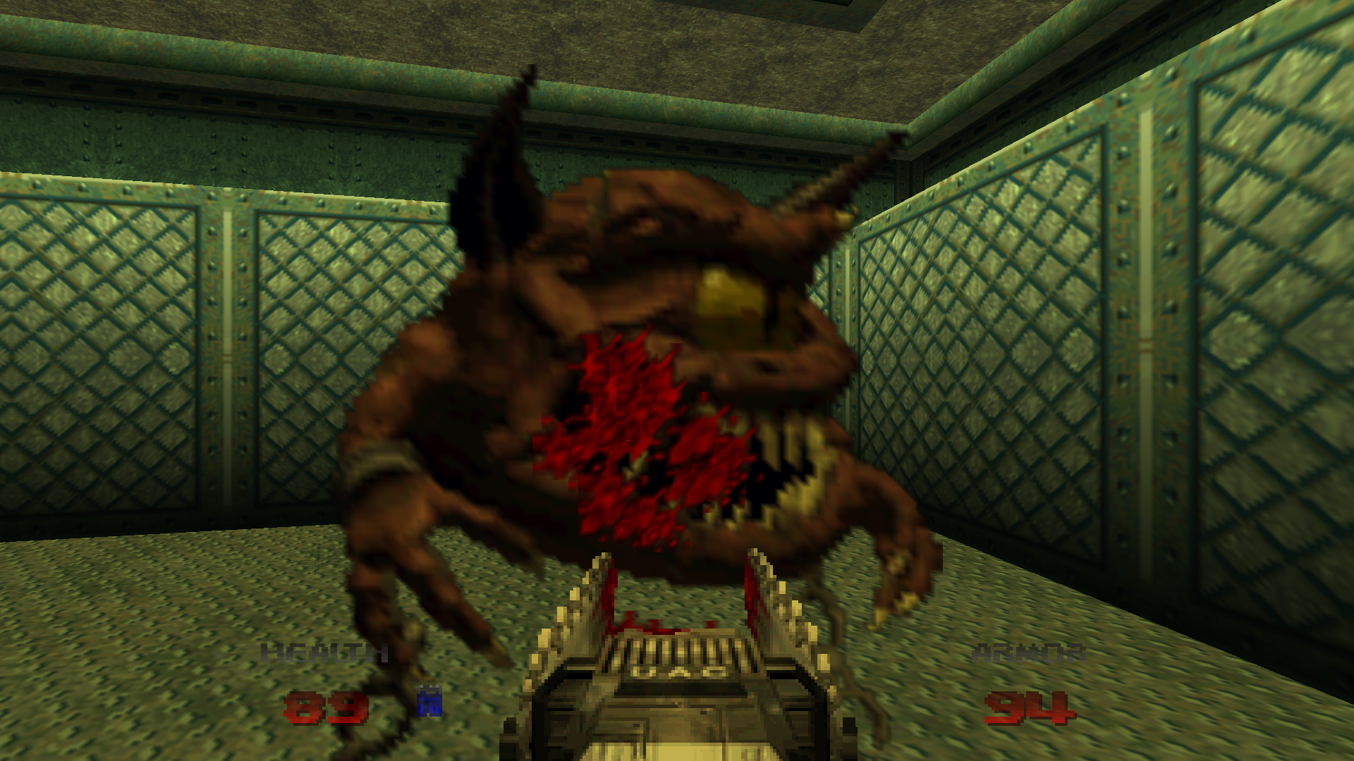 Enhanced Version Of Doom 64 killing a demon.png