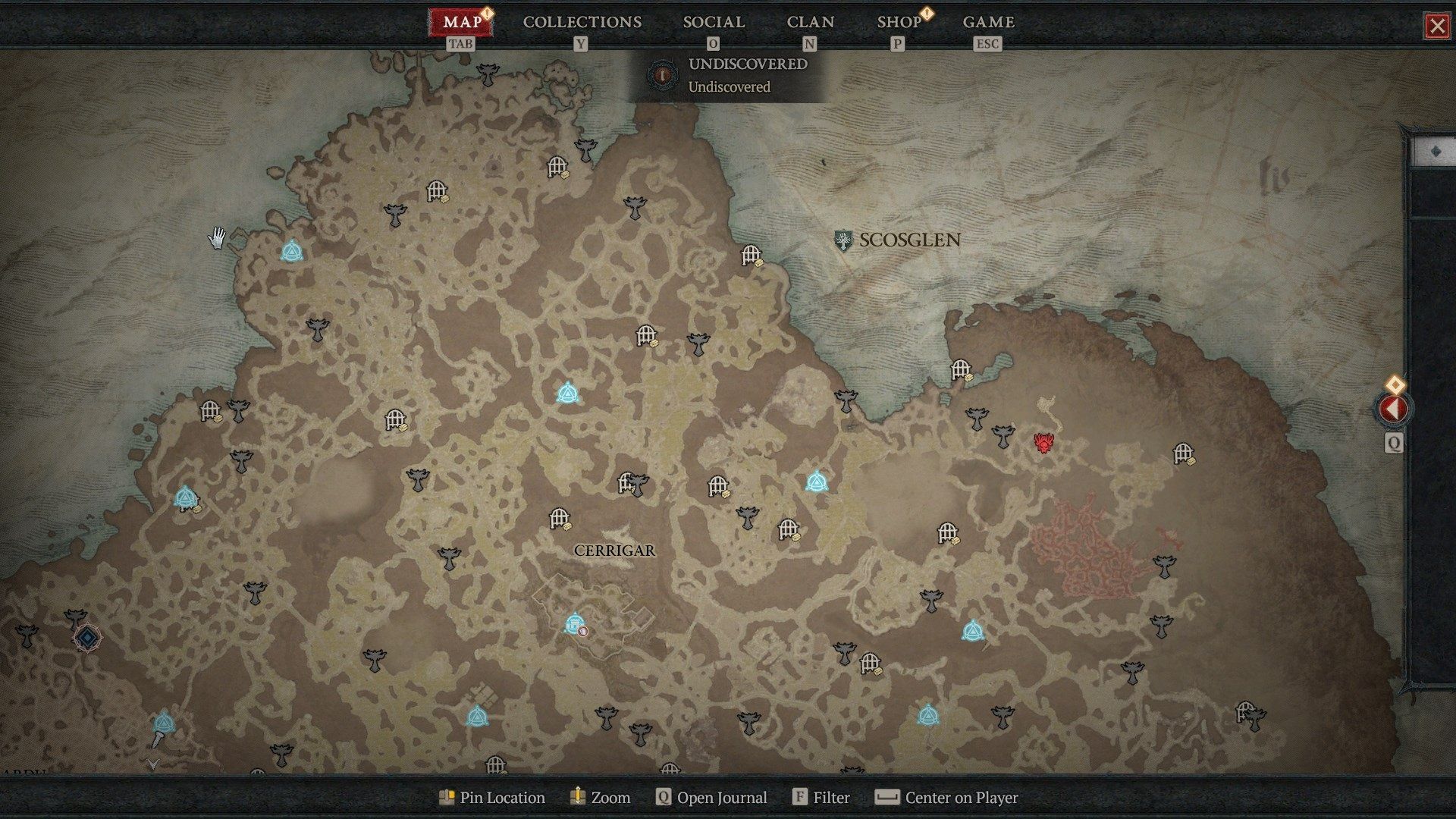 Diablo IV Scosglen altars Altars of Lilith location map showing all.jpg