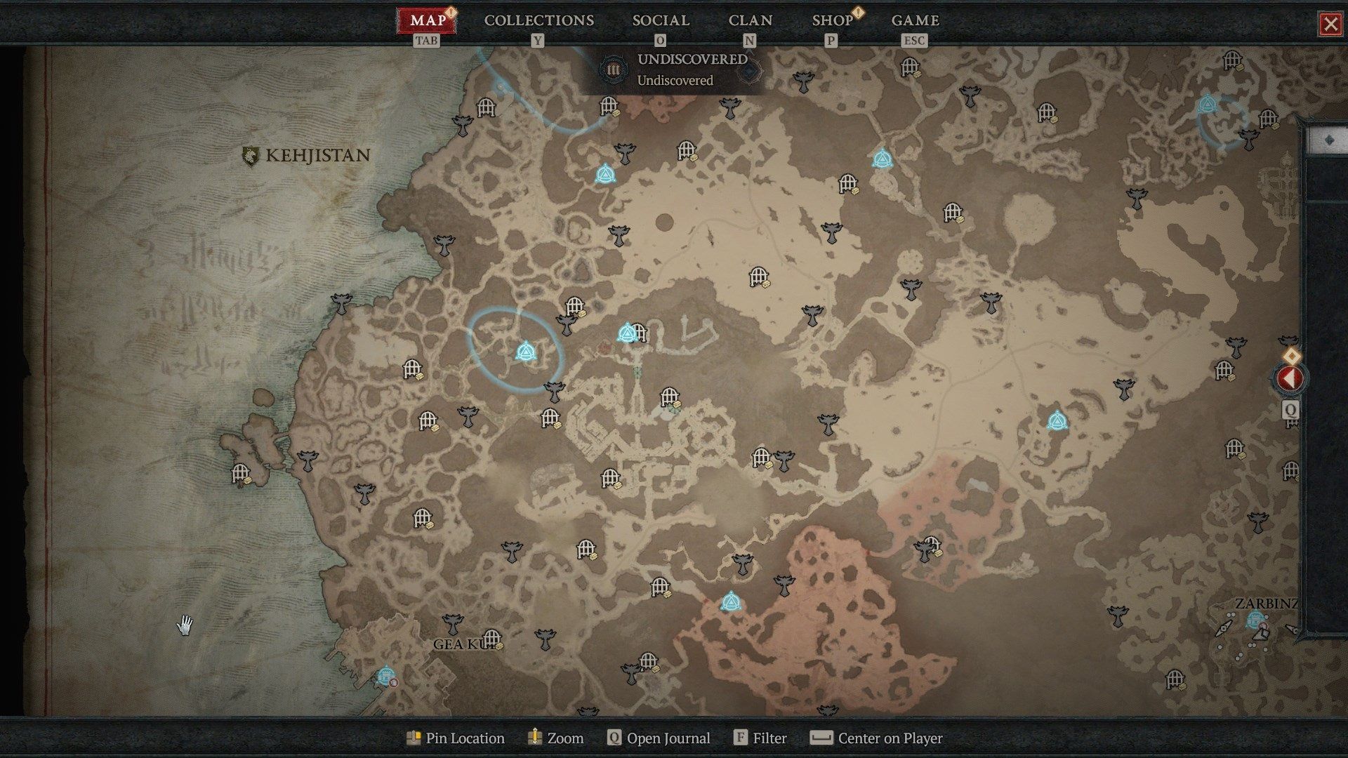 Diablo IV Kehjistan Altars of Lilith location map showing all.jpg