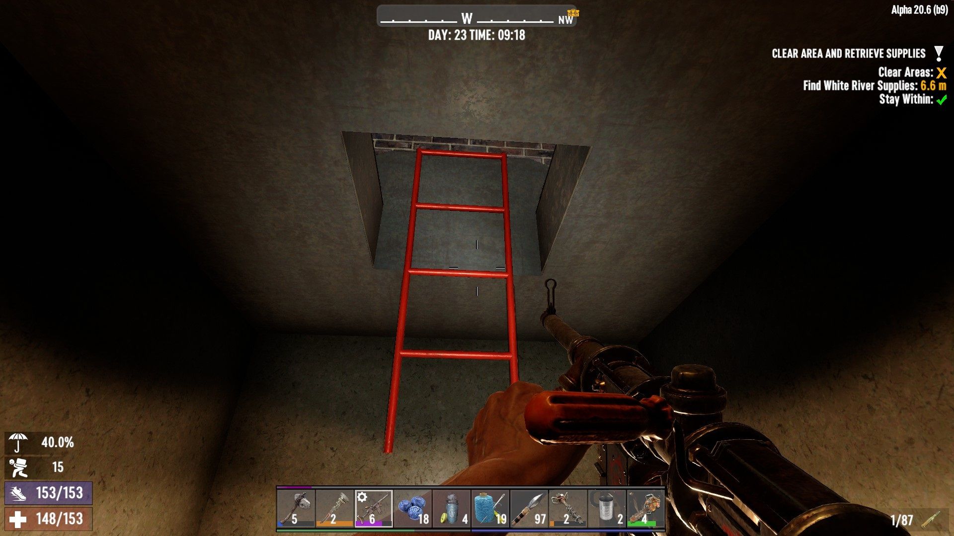 red ladder found I used to get to next floor Apartment Building 249 7 Days To Die.jpg