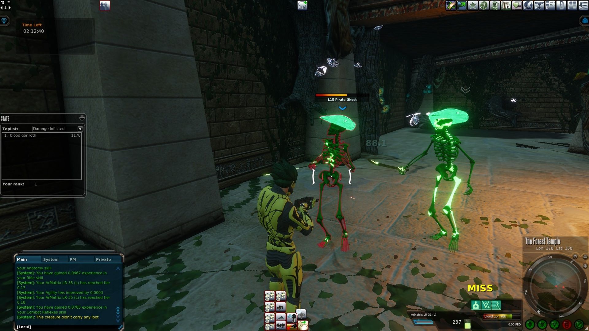 clearing some level 15 pirate ghosts Secret Island Forest Temple Entropia Universe.jpg
