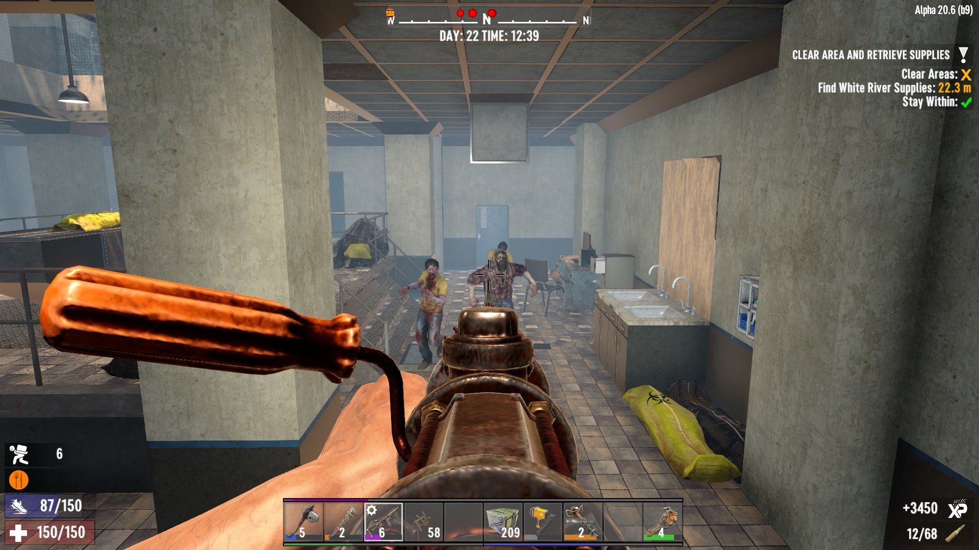 clearing out more zombies in Pop N Pills 7 Days To Die.jpg