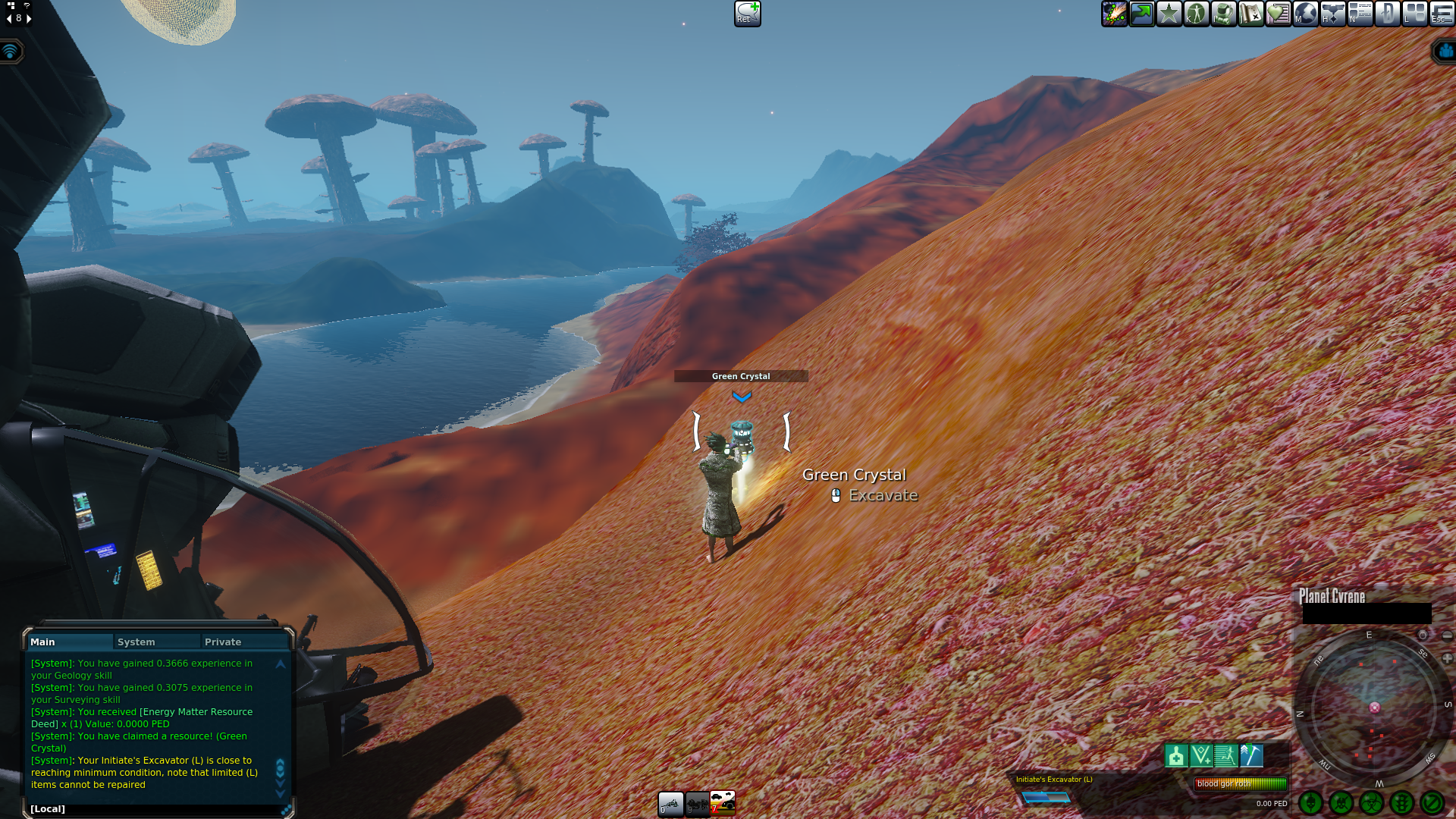 Amazing views while mining.png