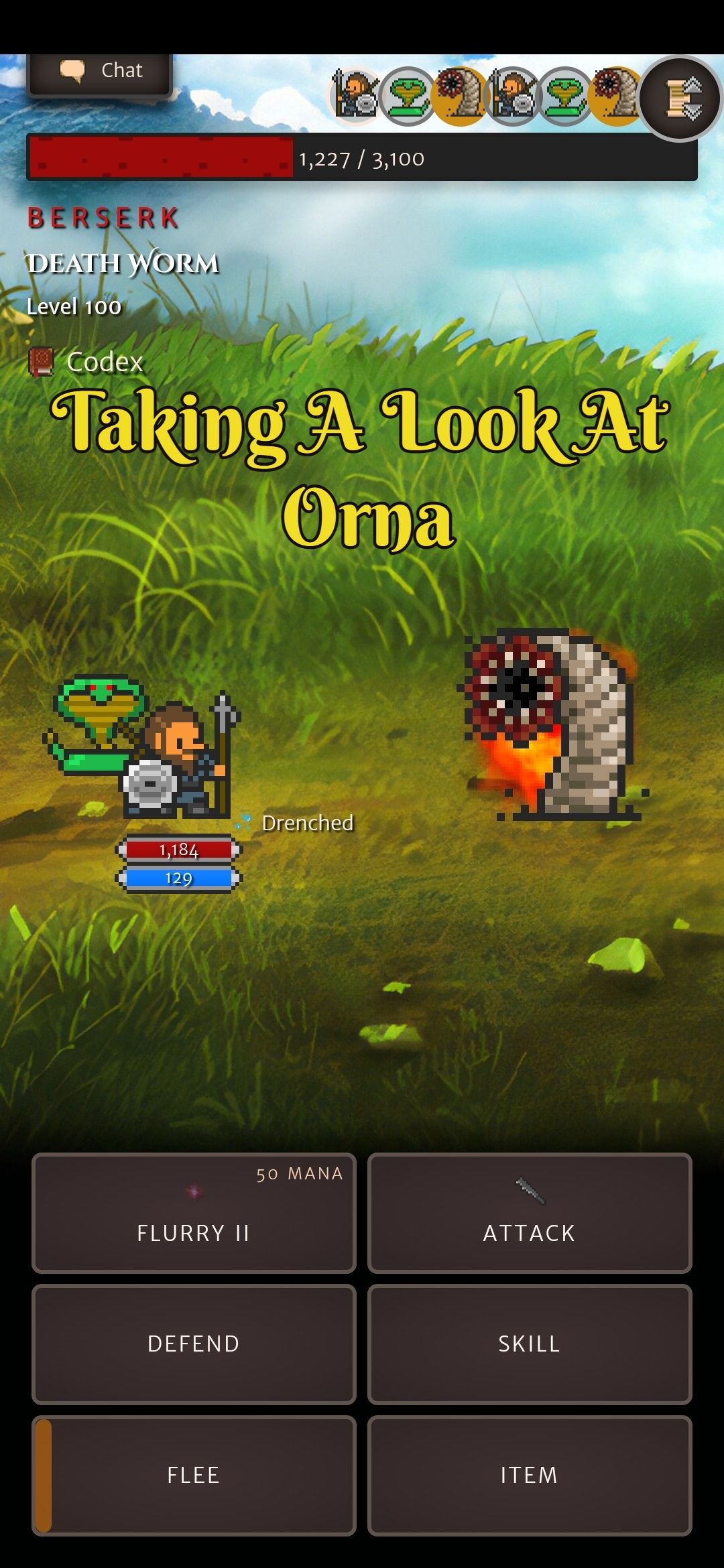 fighting a death worm in ORNA.jpg