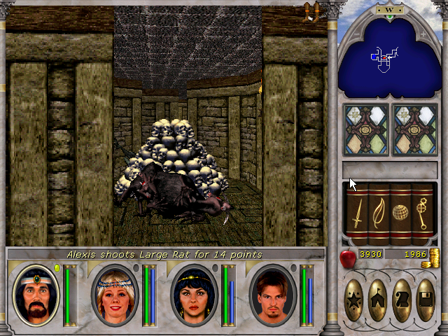 clearing out rats in Temple Of The Fist Might and Magic VI.png