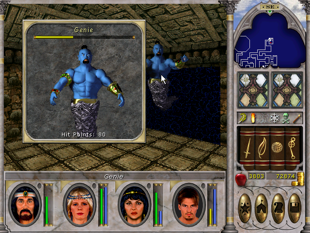 solved puzzle to open a gateway and a genie showed up Shadow Guild Might And Magic VI.png