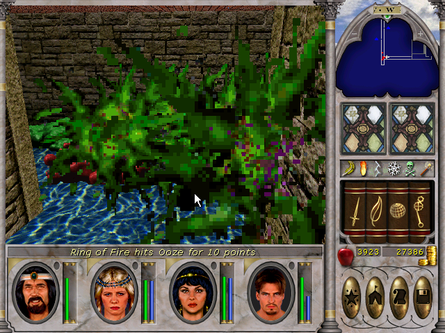4 fighting ooze Dragoons Caverns Might And Magic VI.png