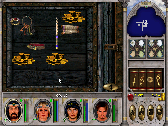 6 keys and loot in Icewind Keep Might And Magic VI.png