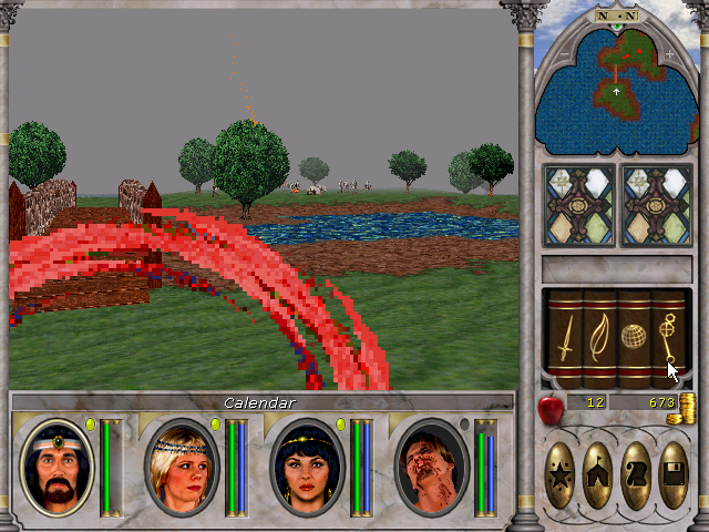 clearing out the chain of islands in the misty island in might and magic vi.png