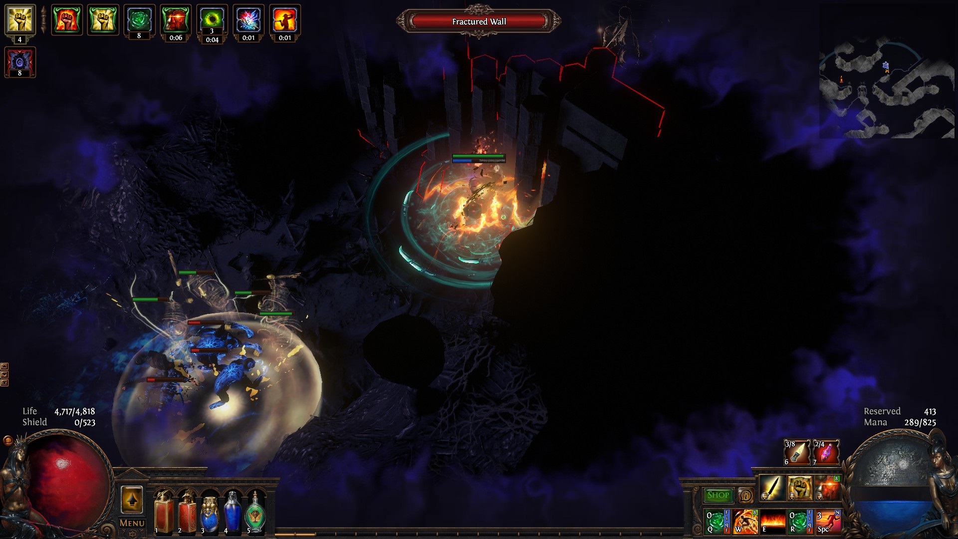 Path of Exile blowing up a wall.jpg