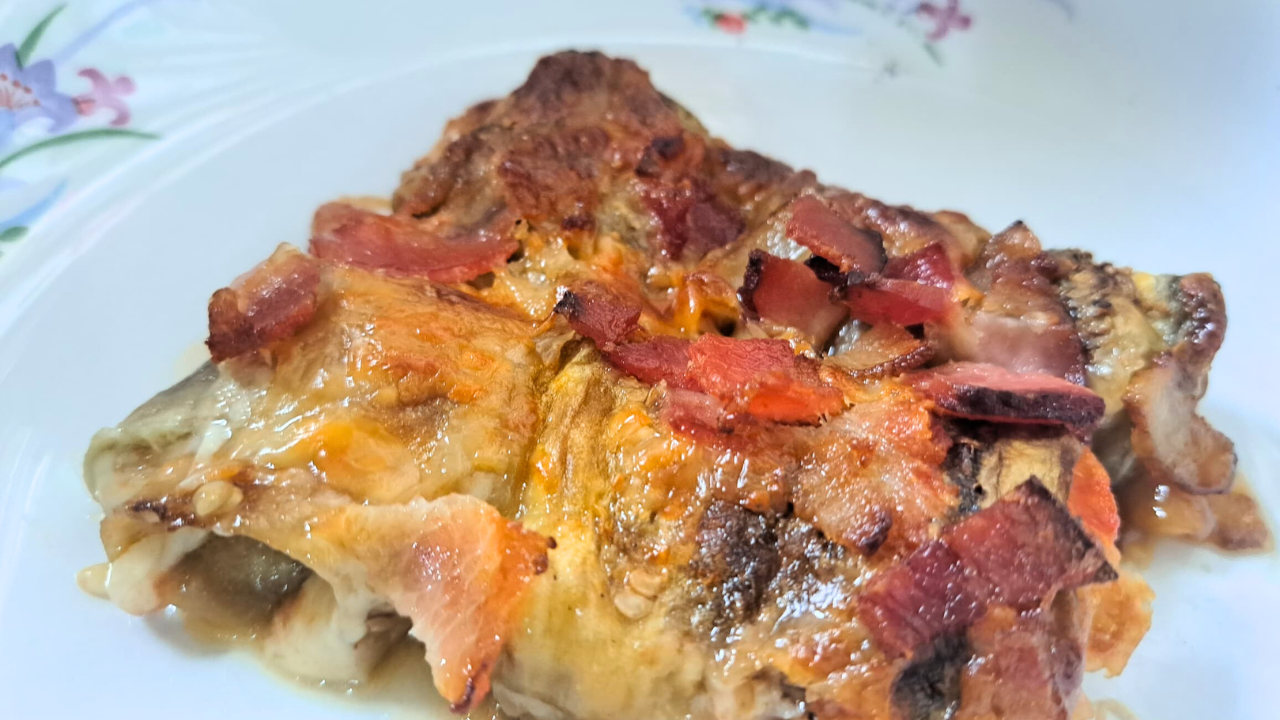 Rollitos de Berenjena  con mozarella y tocineta| #FoodieMood | Esp-Eng