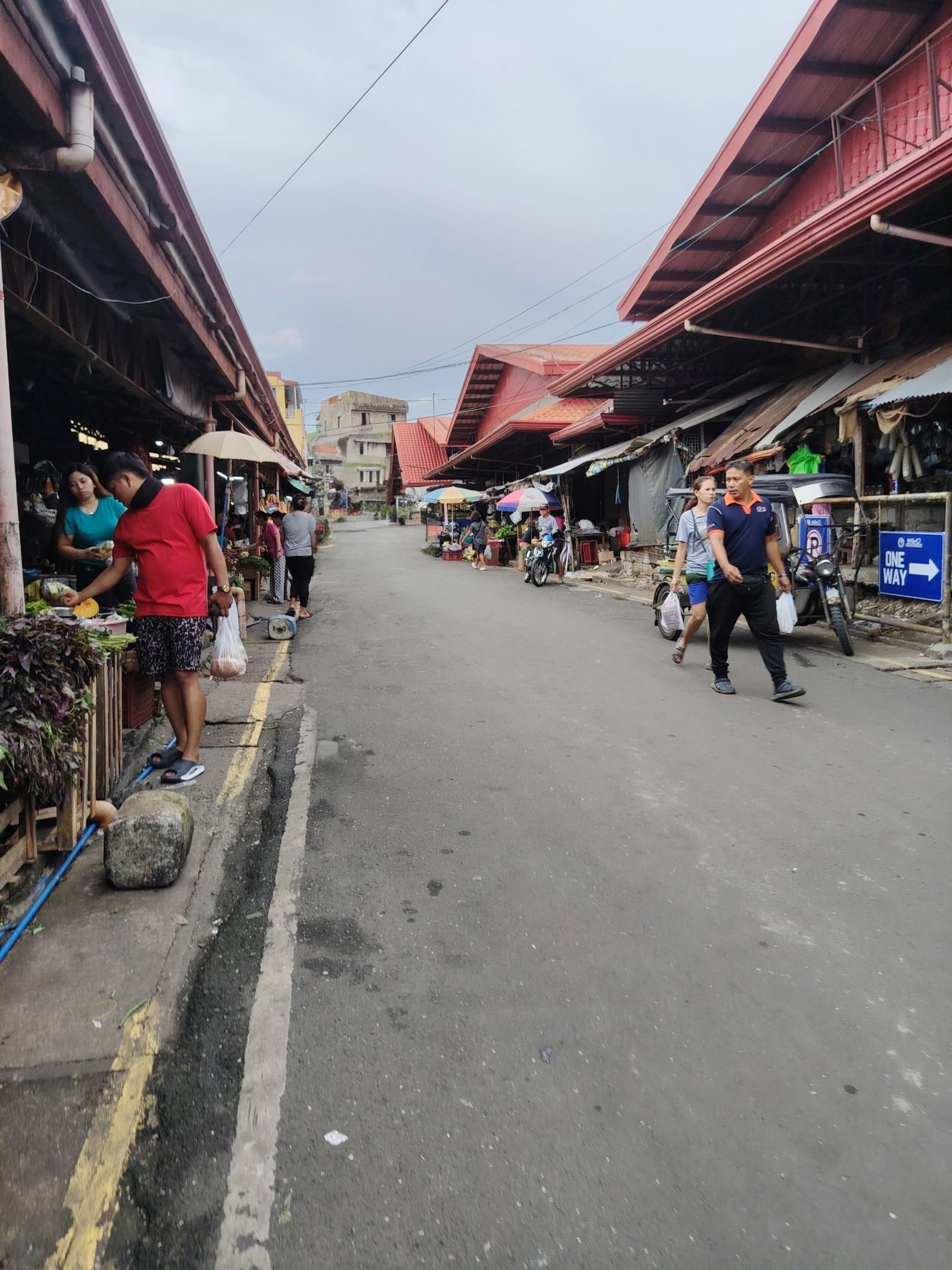 Market walkway view