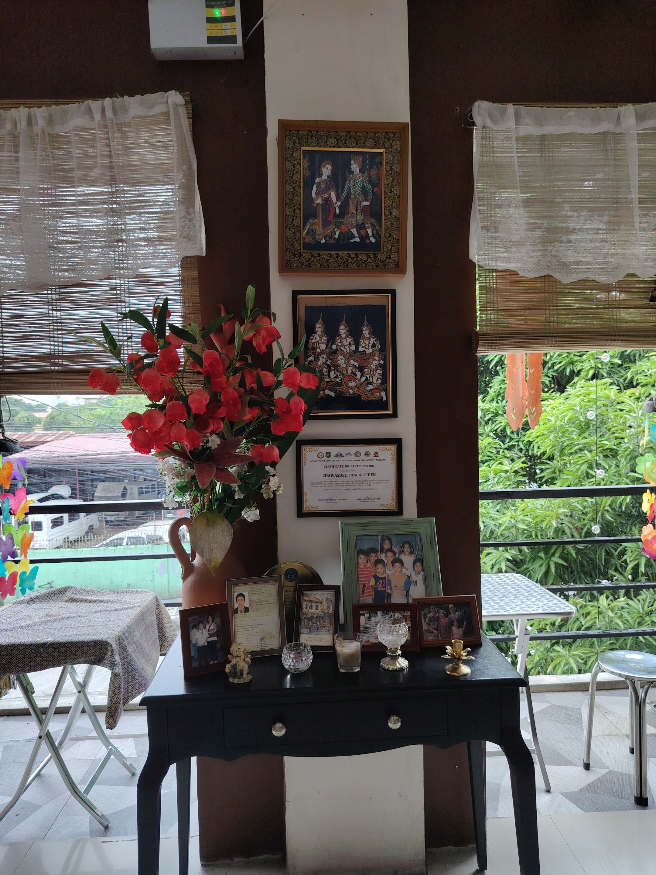 Family pictures add more homey feeling