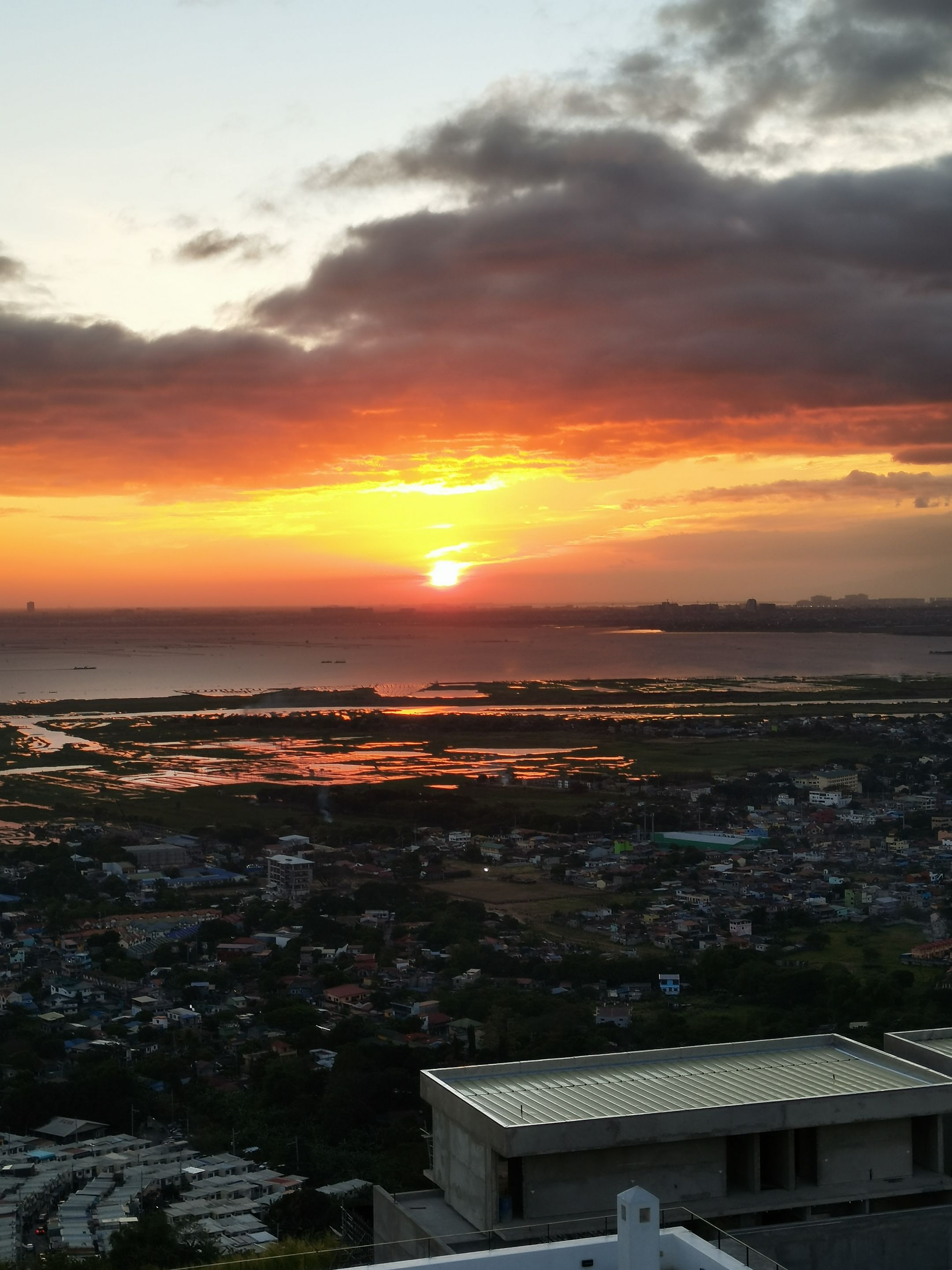 Sunset view from the rooftop 