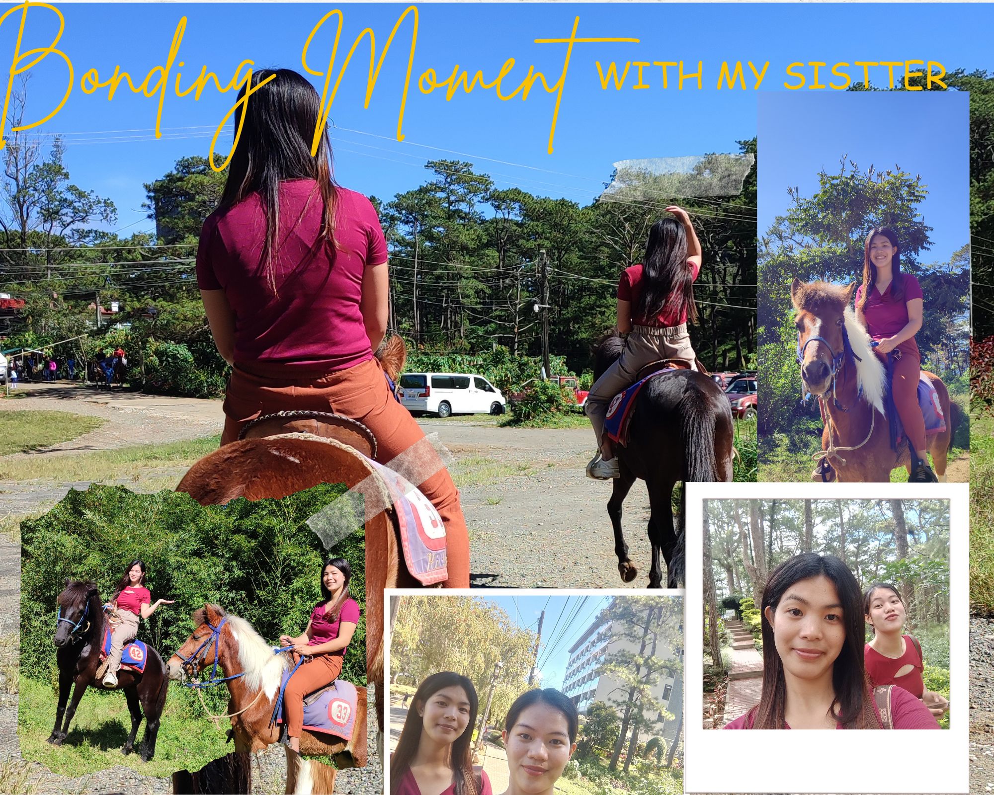 A Date With My Sister: Horse Riding and Strolling At Camp John Hay in Baguio City