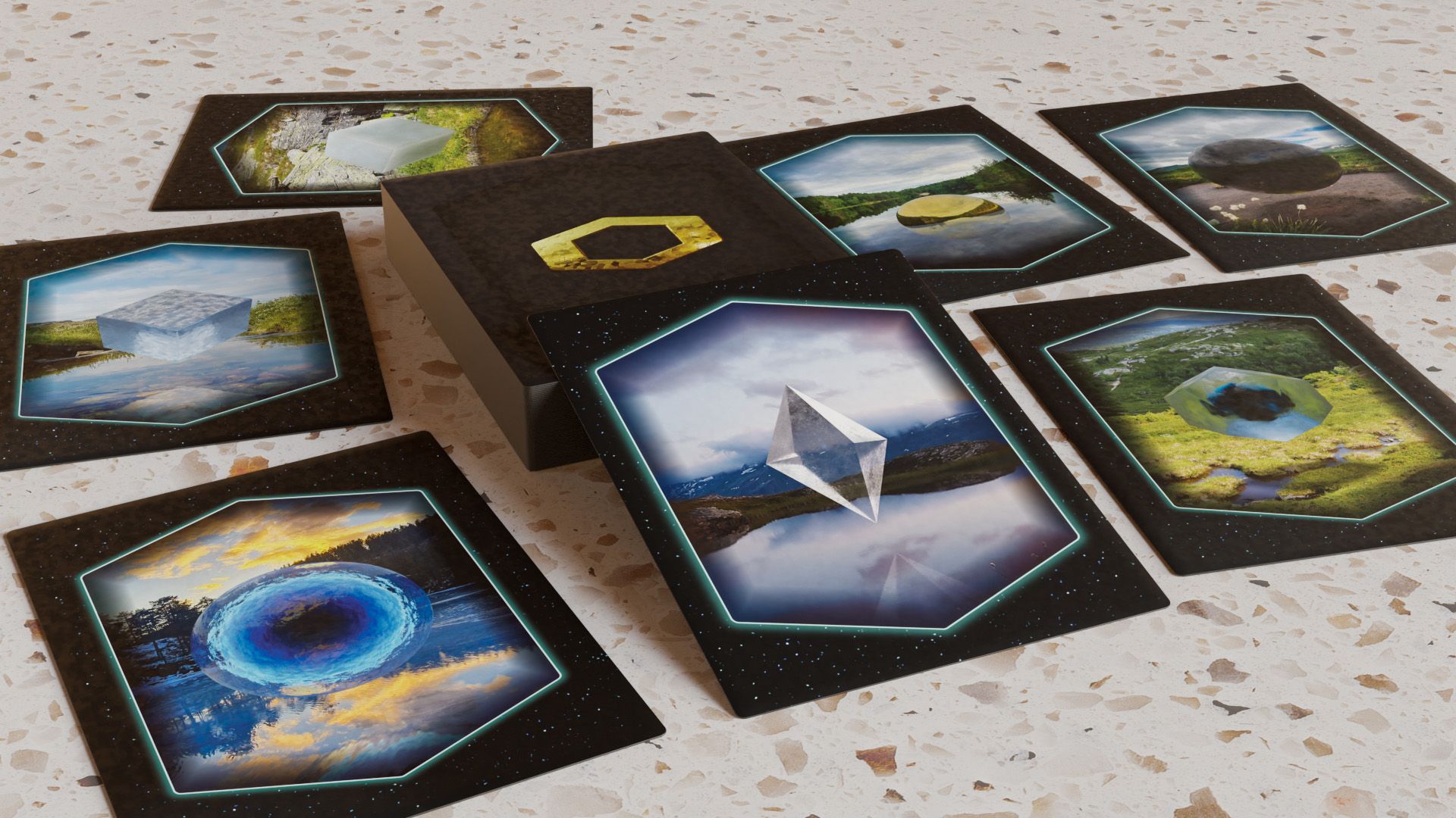 Disclaimer: This image is a 3D Render, not a photo of the actual physical cards