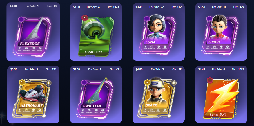 Moon Karts - Opening Packs or Buying Cards