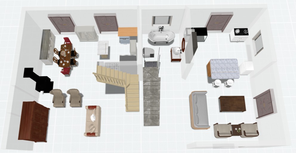 Ground floor - 3D render