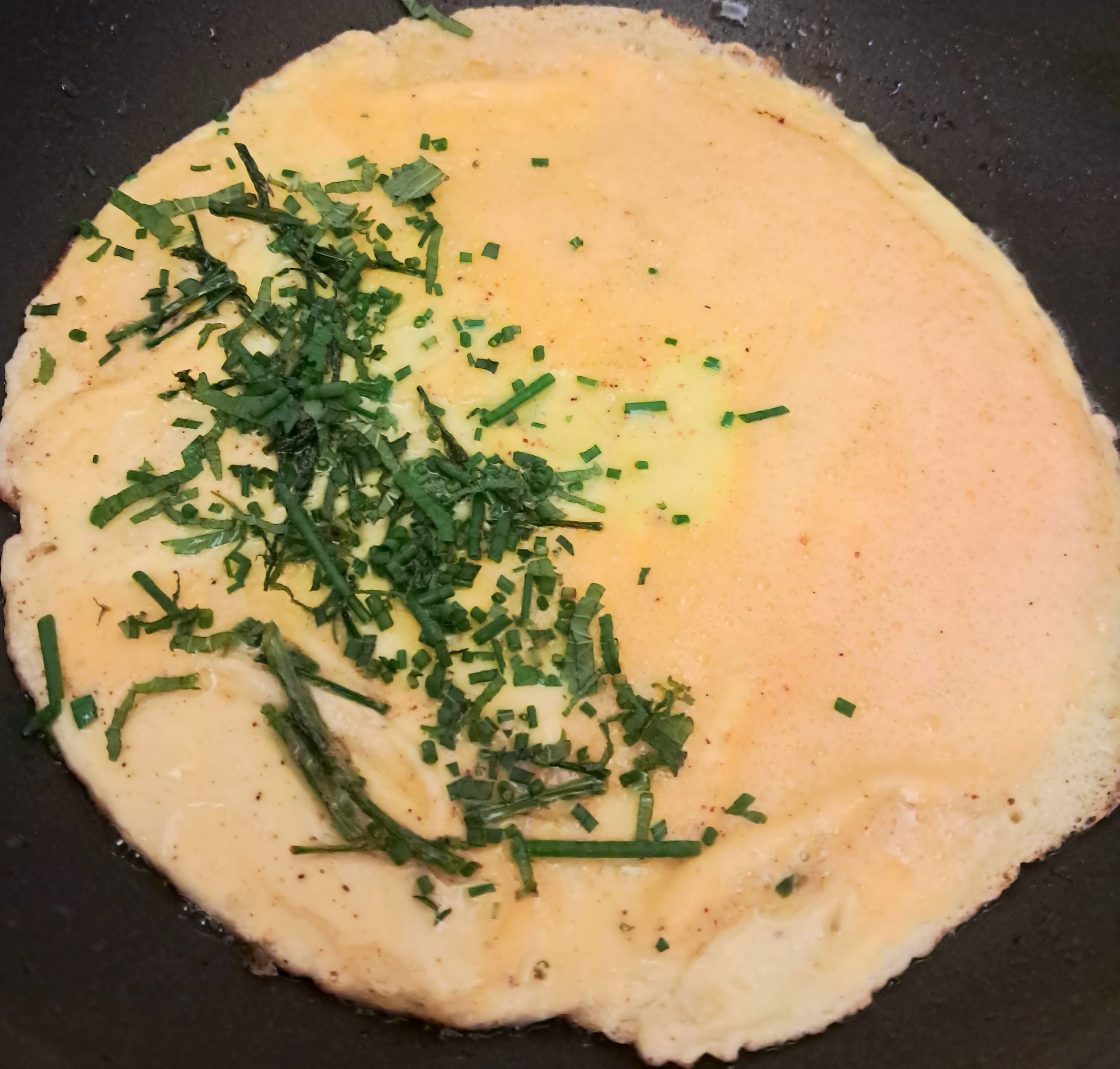 Herb and asparagus melette