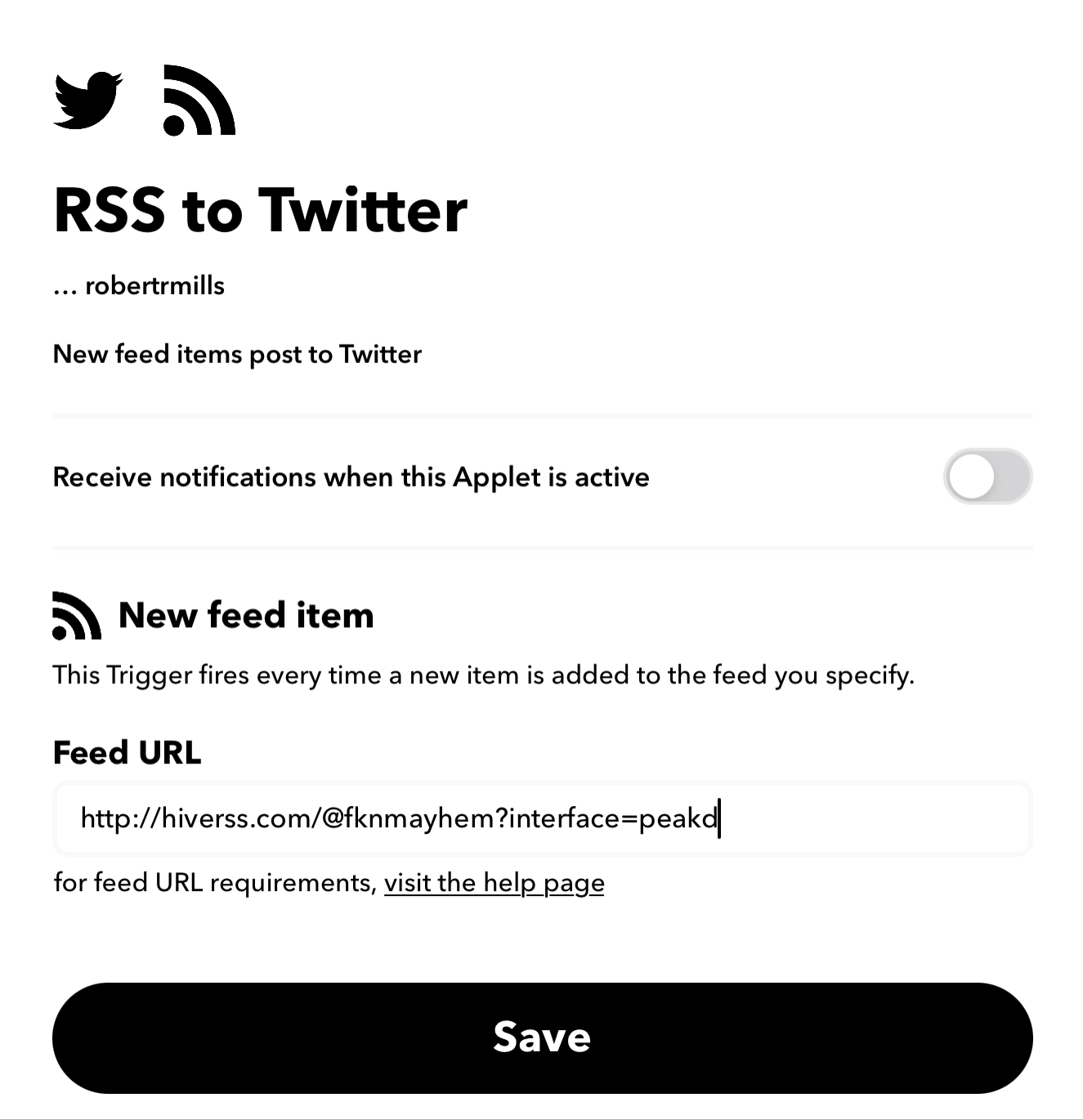 Set up your RSS feed to automatically post to Twitter with IFTTT
