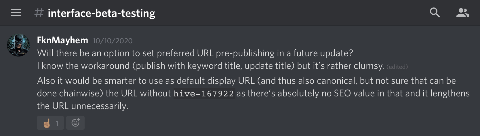 Me being both nice and curious in Discord