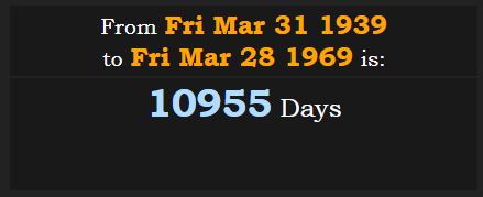 From Golden Gate 266° to Dwight D Eisenhower death are 10955d 45d before 11k.PNG