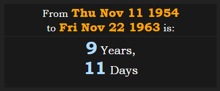 From The Lord of the Rings The Two Towers book release to JFK death are 9y 11d 911.PNG