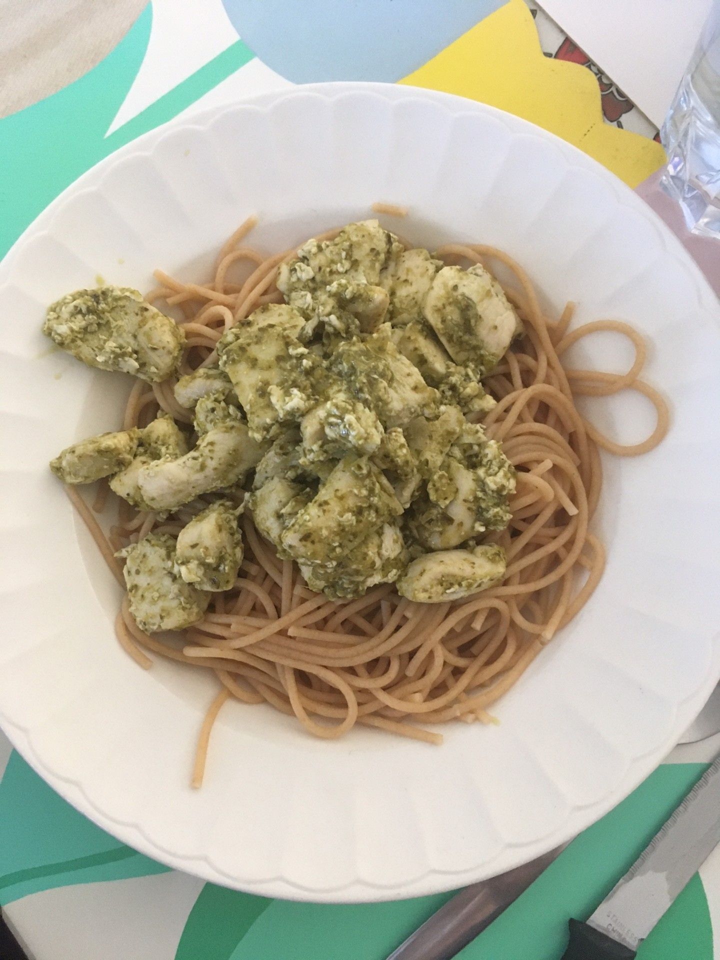 9sept25 spaghetti poulet pesto.jpg