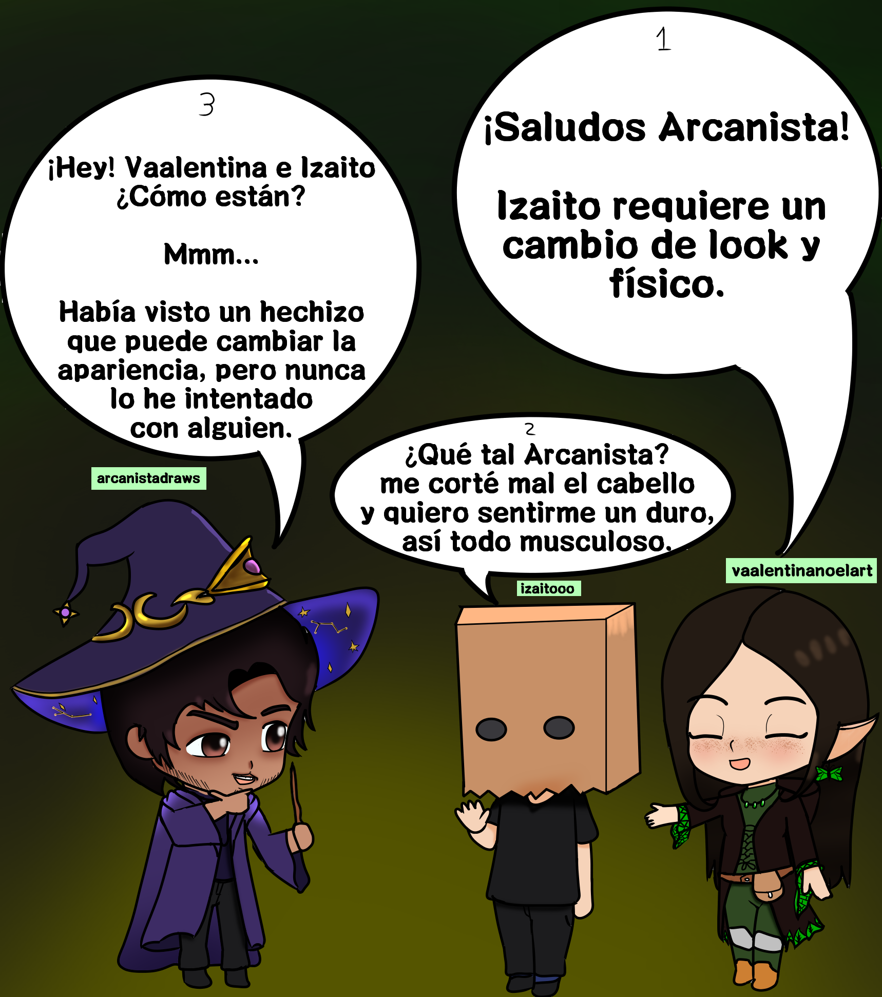 Arcanista izaito y vaalentina streamers by frankches.png