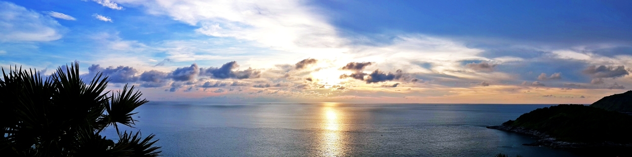 Couché de soleil pris des hauteurs de Karon