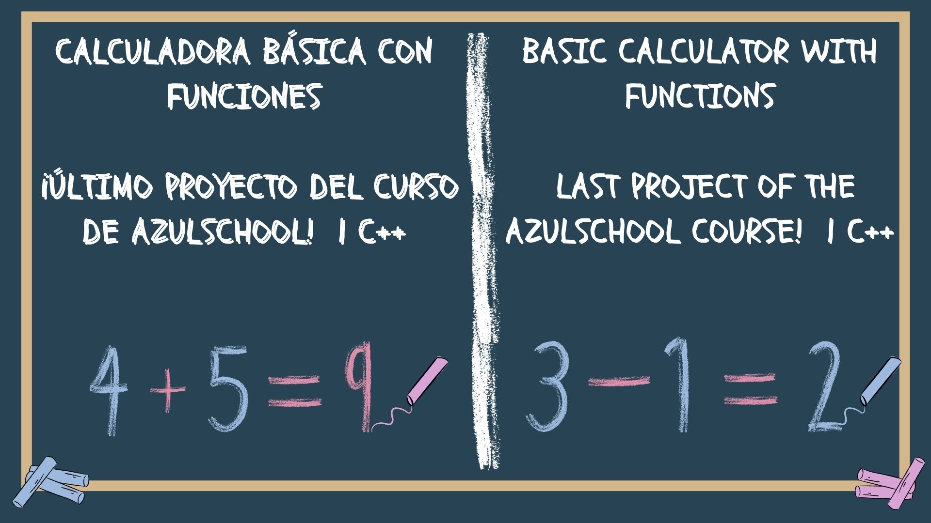 Calculadora básica con funciones ¡Último proyecto del curso de AzulSchool!  | C++