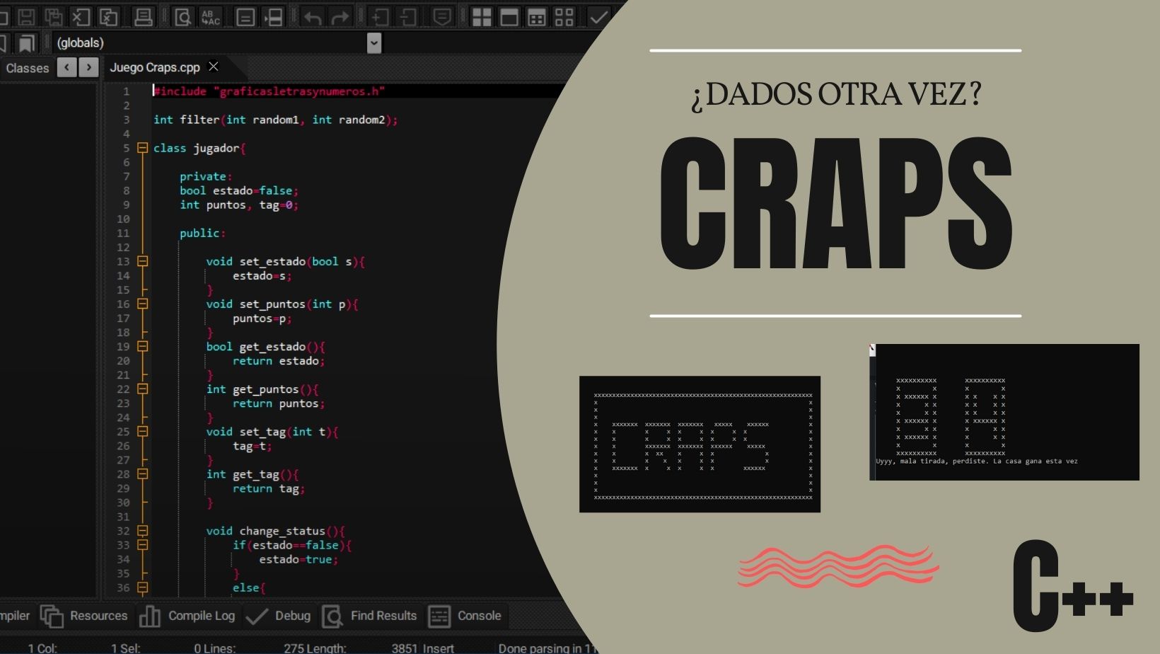 ¿Dados otra vez? Craps!  | C++