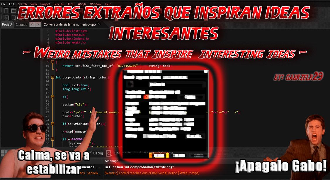 Errores extraños que inspiran ideas interesantes  | C++