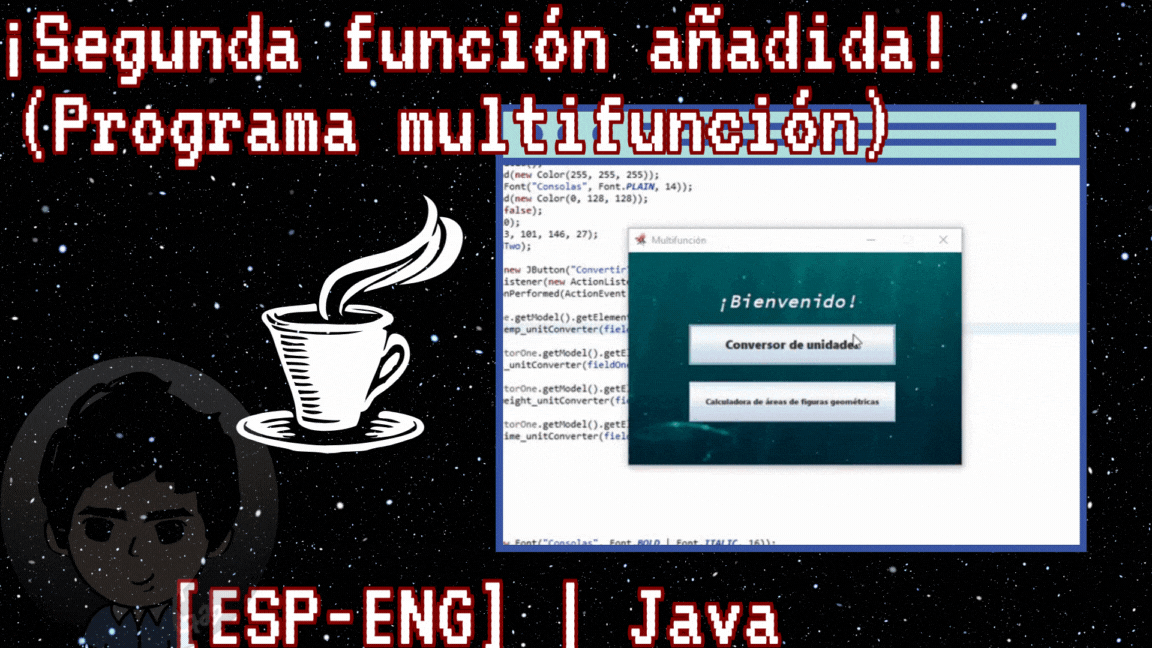 ¡Segunda función añadida! (Programa multifunción) [ESP-ENG] | Java