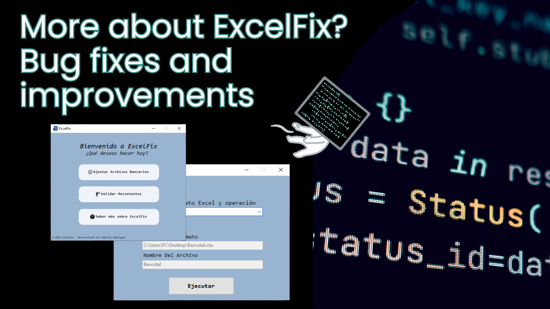 More about ExcelFix? Bug fixes and improvements [ESP-ENG] | C#