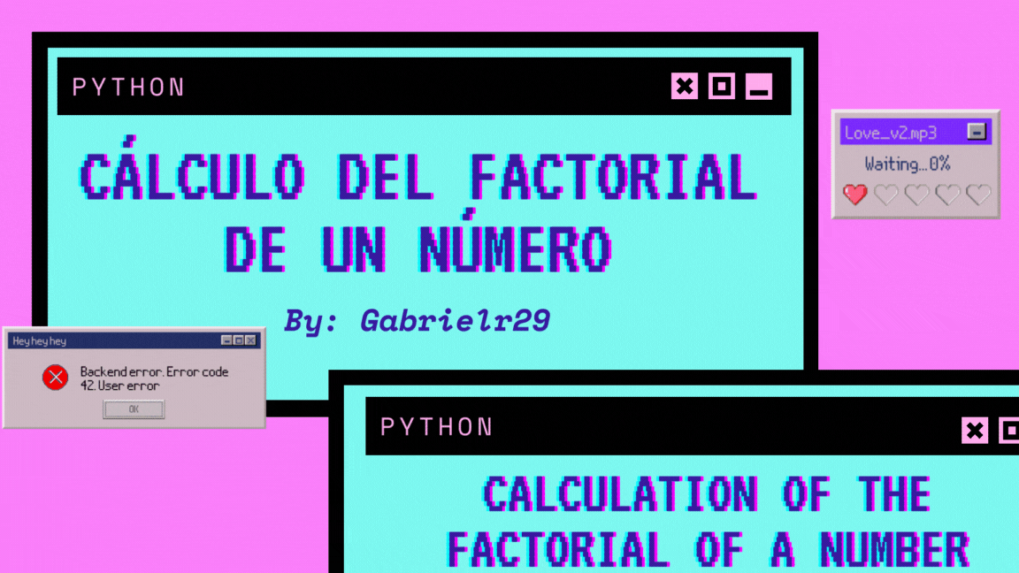 Cálculo del factorial de un número [ESP-ENG] | Python