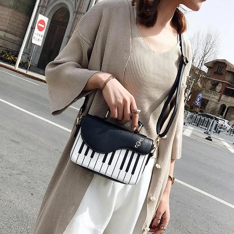 Piano Pattern Ladies Handbag.jpg