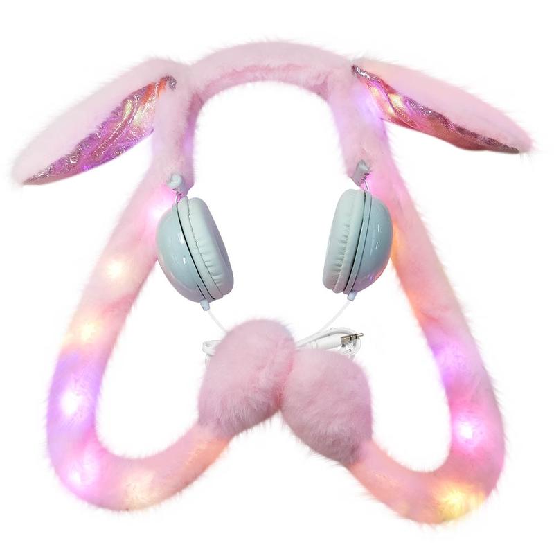 Cute Rabbit Wired Headset For Gamer Girls.jpg