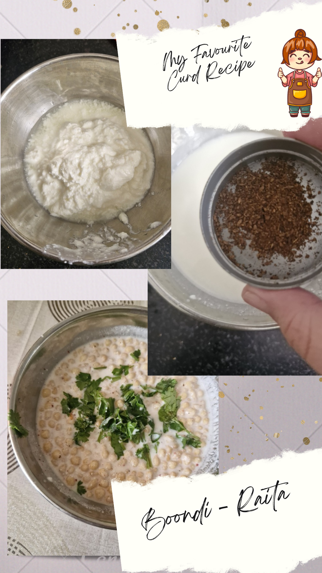 Boondi Raita - Crispy Pearl size Boondi Dip in the Creamy Curd.