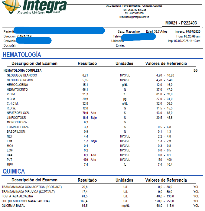 Hematología 07-07-2025