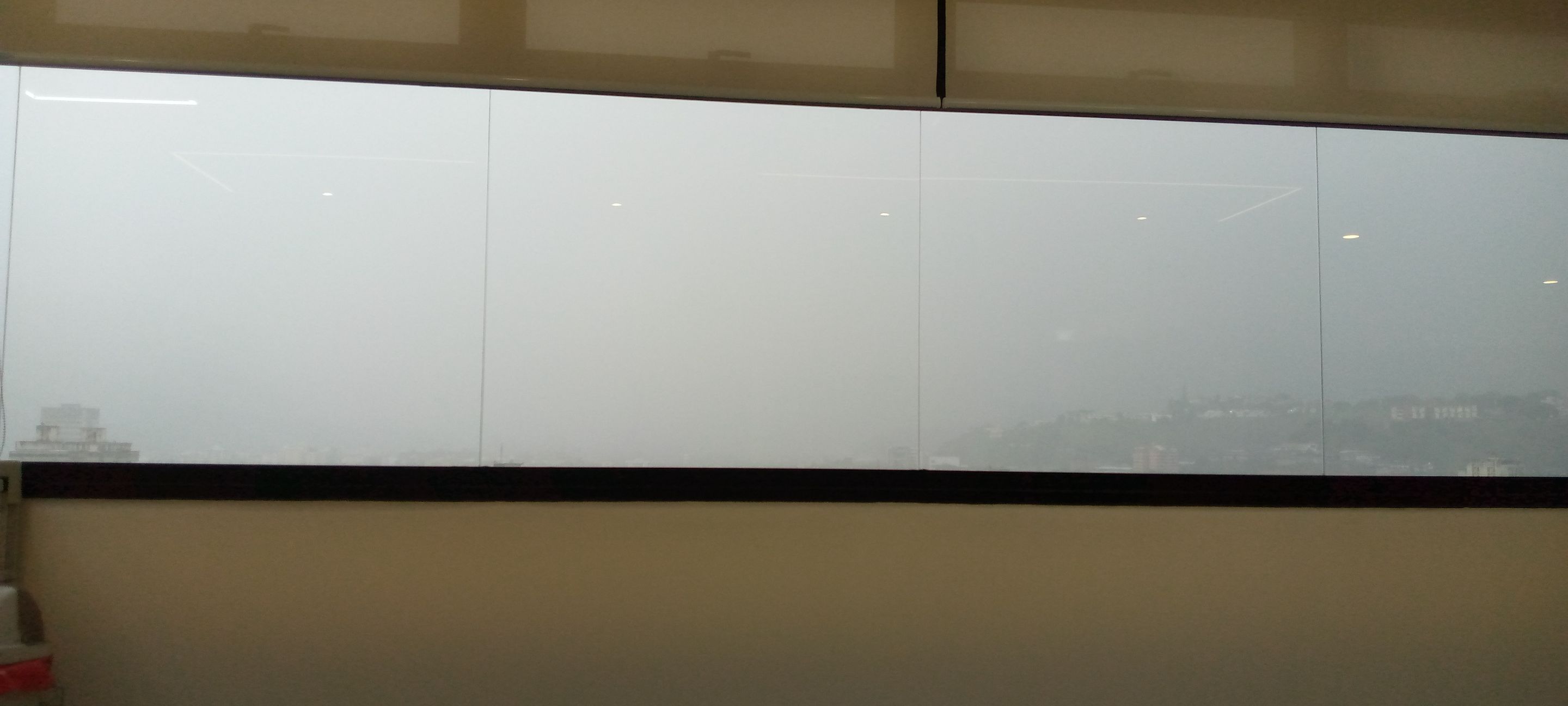 Poca visibilidad por la lluvia