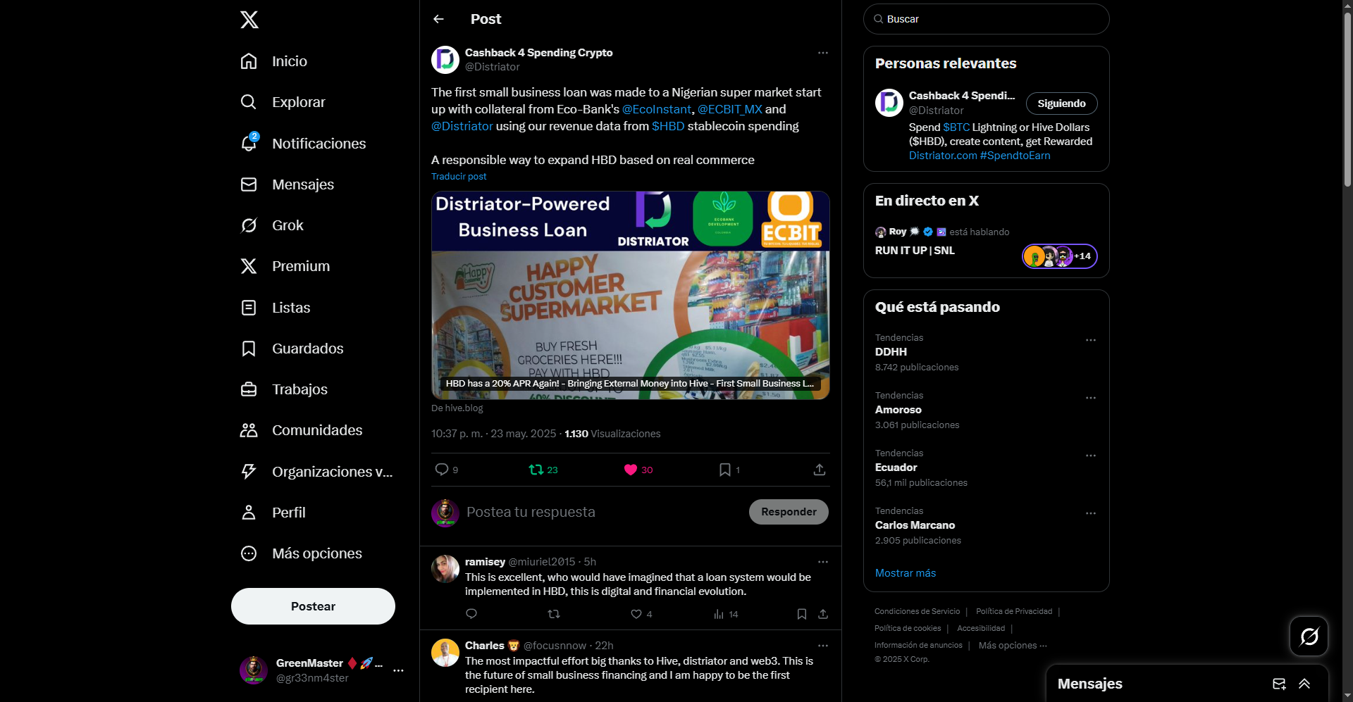 FireShot Capture 096 - (2) Cashback 4 Spending Crypto en X_ The first small business loan - [x.com].png